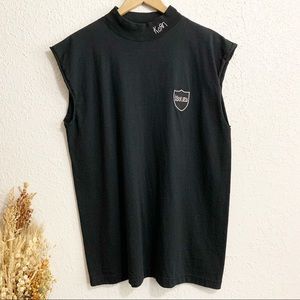 Men’s- VTG ‘90s Korn issues black mock neck tank